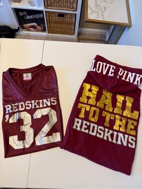 PINK by Victoria's Secret Redskins Jersey and Hoodie